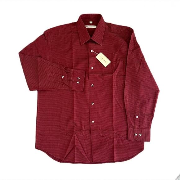 Golden Conch Shirt Men's‎ EU 42 US 16-16.5 Long Sleeve Button Front 100% Cotton - Picture 1 of 5
